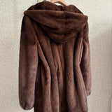 TALIA Hoodie Mink Fur Coat