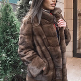 Classic Brown Mink Coat