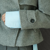 Alpaca Short Coat Gray