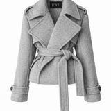 Alpaca Short Coat Gray