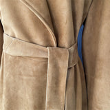 Camel Suede Trench