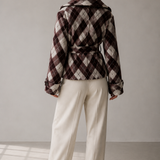 JOYÉ Checked Wool Coat