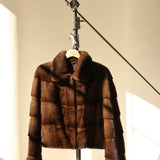BERTA mink coat Brown