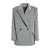 Royal Alpaca Short Blazer-Coat Gray