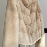 LEONA Mink Fur Coat Palomino