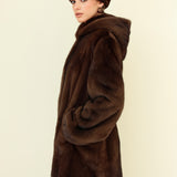 TALIA Hoodie Mink Fur Coat