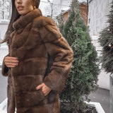 Classic Brown Mink Coat