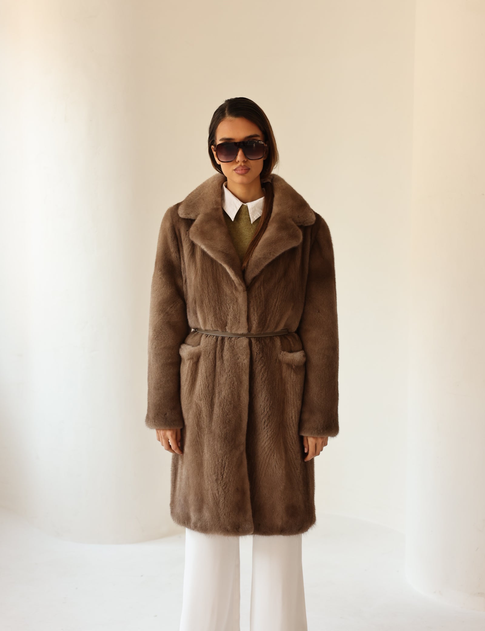 AMÉLIE Long Mink Coat