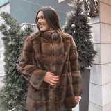 Classic Brown Mink Coat