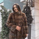 Classic Brown Mink Coat