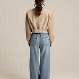 JOY Suede Bomber Light Beige