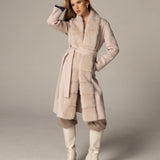 MYLO long mink coat Powder