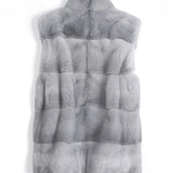 Premium Sapphire Mink Vest Gray
