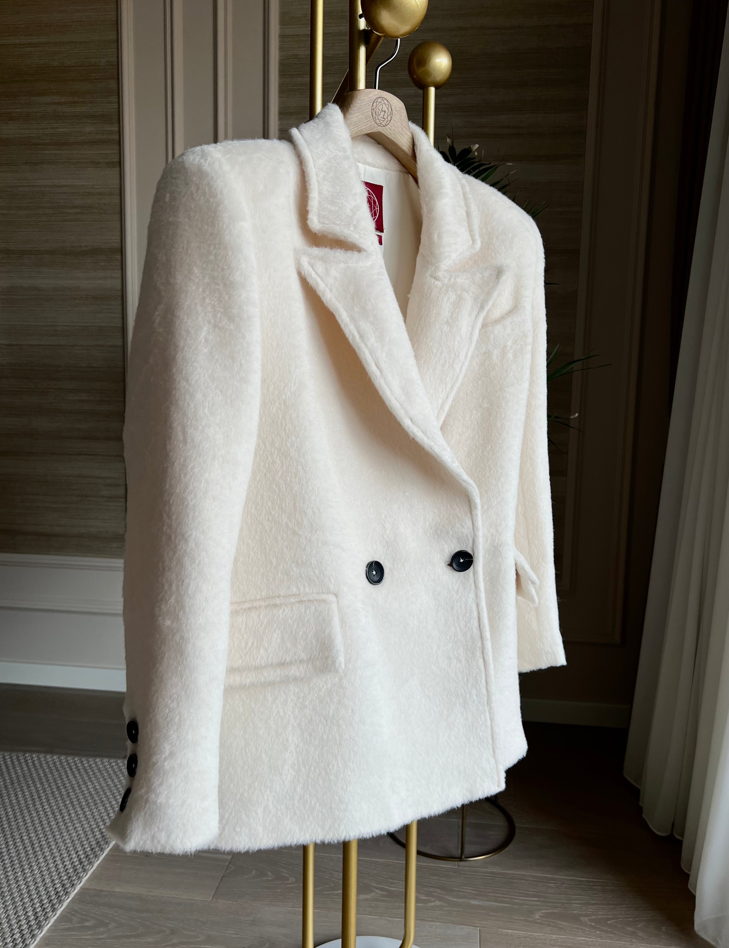 Royal Alpaca Short Blazer-Coat Brown