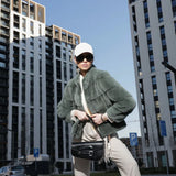 DIANA mink coat Olive Green