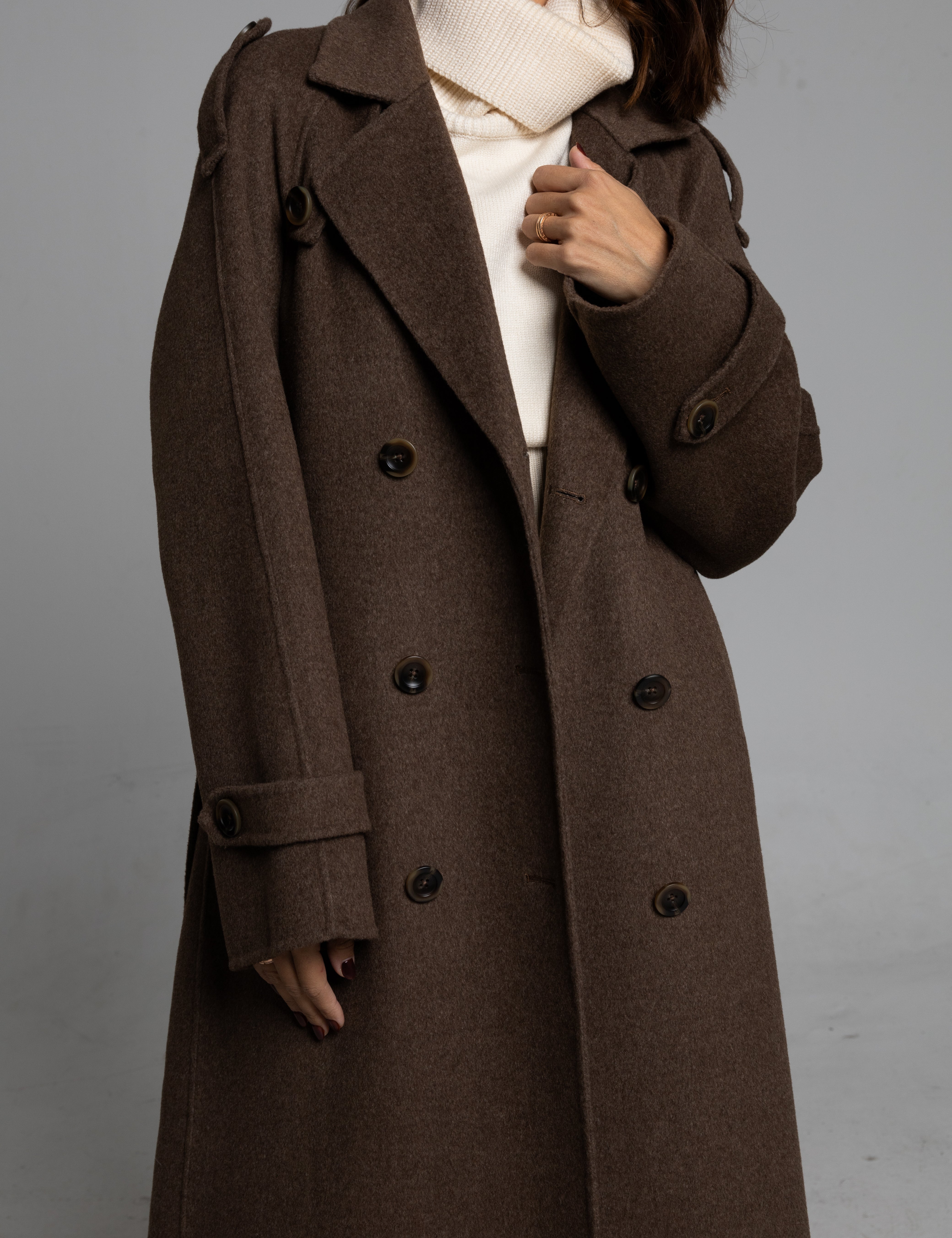 EMBER JOY double-sided wool coat