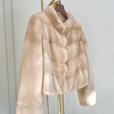 LEONA Mink Fur Coat Palomino
