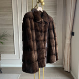BERTA Long Mink Fur Coat