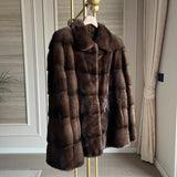 BERTA Long Mink Fur Coat