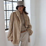 TALIA Golden Pearl Female Mink Fur Coat
