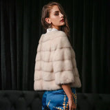 LEONA mink fur coat
