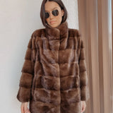 Classic Brown Mink Coat