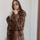 Classic Brown Mink Coat